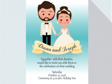 60 Free Wedding Invitation Template Cartoon PSD File with Wedding Invitation Template Cartoon