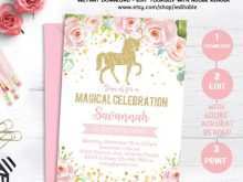 60 How To Create Unicorn Birthday Invitation Template in Word with Unicorn Birthday Invitation Template