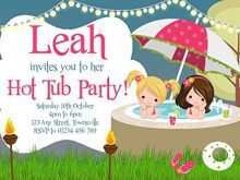 60 Online Hot Tub Party Invitation Template Formating with Hot Tub Party Invitation Template