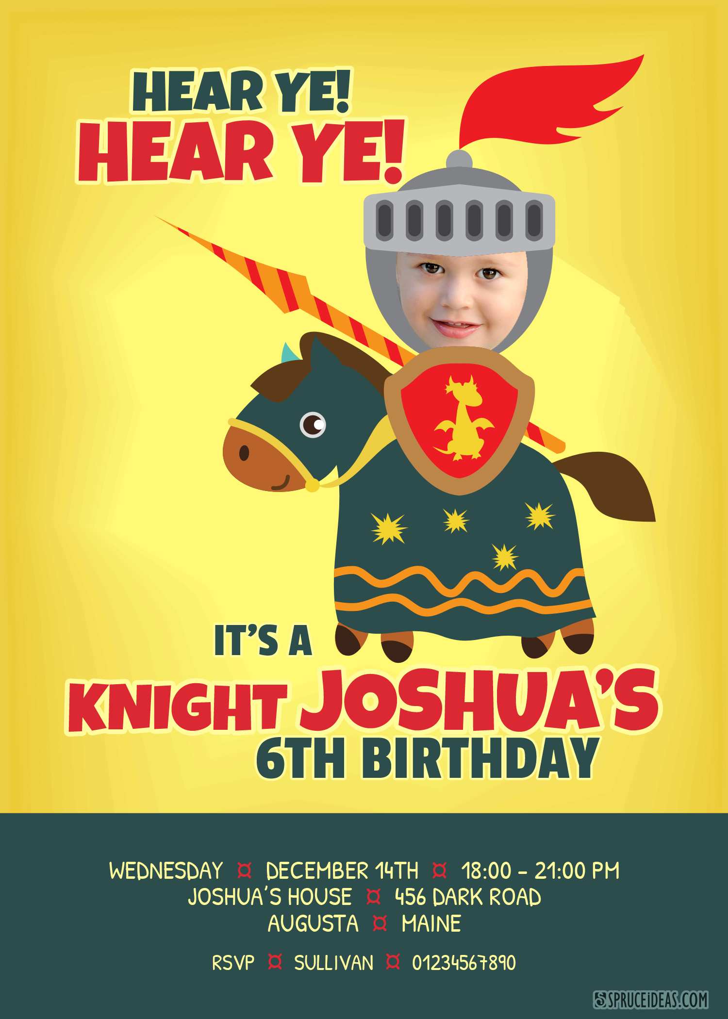 60 Online Knight Birthday Invitation Template PSD File with Knight Birthday Invitation Template