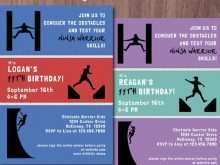 60 Standard Ninja Warrior Birthday Party Invitation Template Free With Stunning Design with Ninja Warrior Birthday Party Invitation Template Free