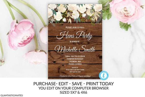 60 The Best Hen Party Invitation Template Formating by Hen Party Invitation Template
