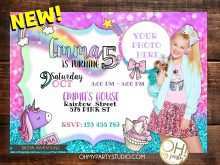 Jojo Siwa Party Invitation Template