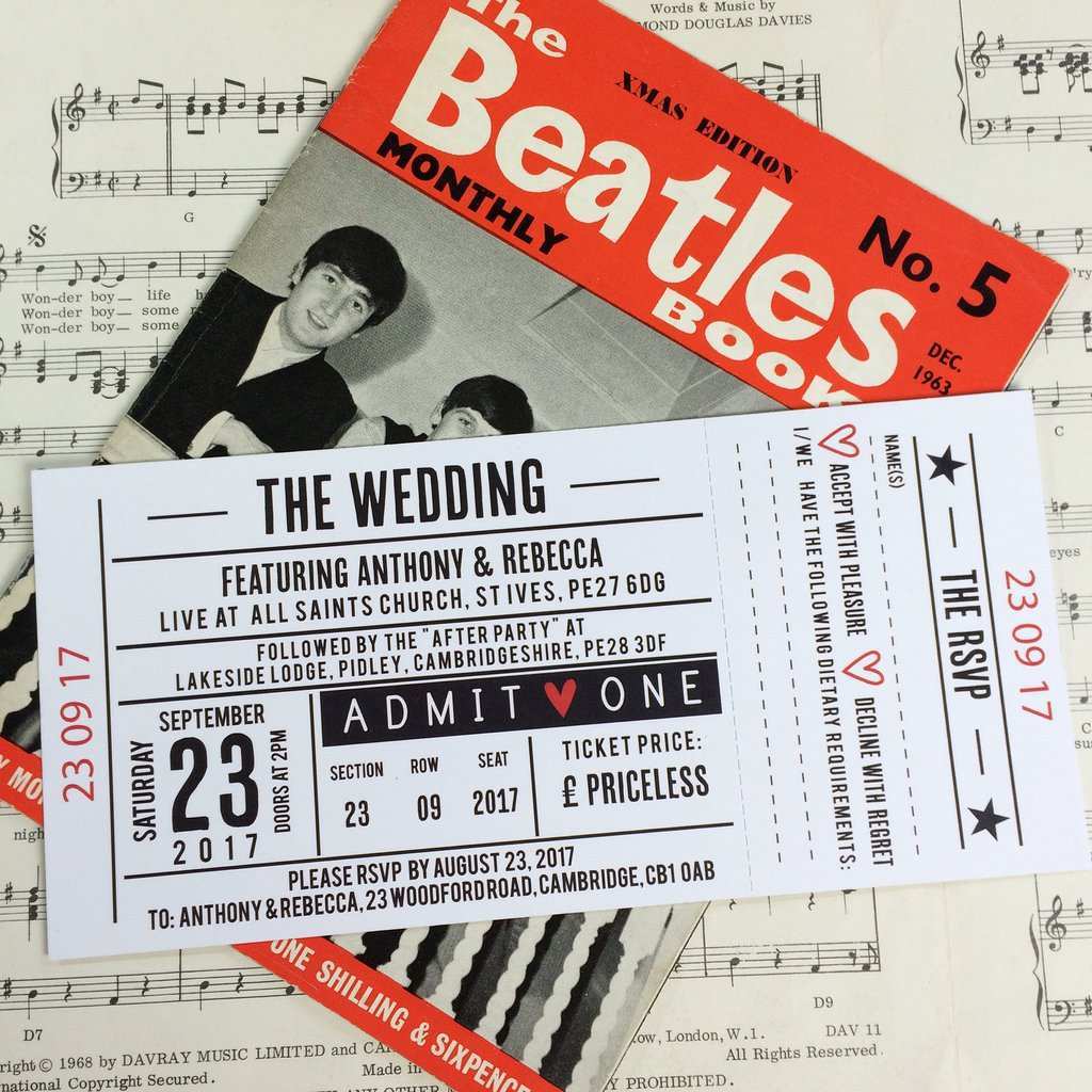 61 Adding Concert Ticket Wedding Invitation Template for Ms Word with Concert Ticket Wedding Invitation Template