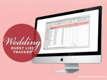 61 Create Wedding Invitation Tracker Template For Free by Wedding Invitation Tracker Template