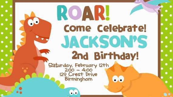61 Customize Our Free Dinosaur Birthday Invitation Template Download by Dinosaur Birthday Invitation Template