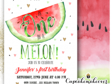 61 Customize Our Free One In A Melon Birthday Invitation Template in Word by One In A Melon Birthday Invitation Template