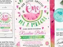 61 Customize Our Free One In A Melon Birthday Invitation Template in Word by One In A Melon Birthday Invitation Template