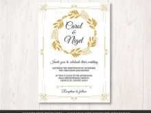 61 Customize Wedding Invitation Templates Golden PSD File with Wedding Invitation Templates Golden