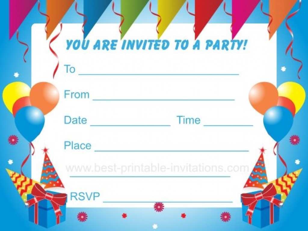61 Format Birthday Party Invitation Template Printable Layouts by Birthday Party Invitation Template Printable