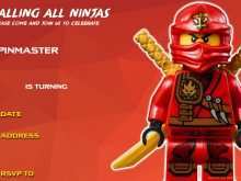 61 Format Ninjago Birthday Party Invitation Template Free Photo with Ninjago Birthday Party Invitation Template Free