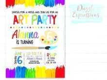 61 Format Paint Party Invitation Template Free Layouts with Paint Party Invitation Template Free