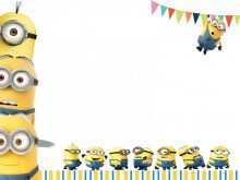 61 Printable Minions Birthday Invitation Template For Free by Minions Birthday Invitation Template