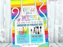 61 Report Art Party Invitation Template Free Templates with Art Party Invitation Template Free