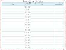 61 Report Party Invitation List Template Now with Party Invitation List Template