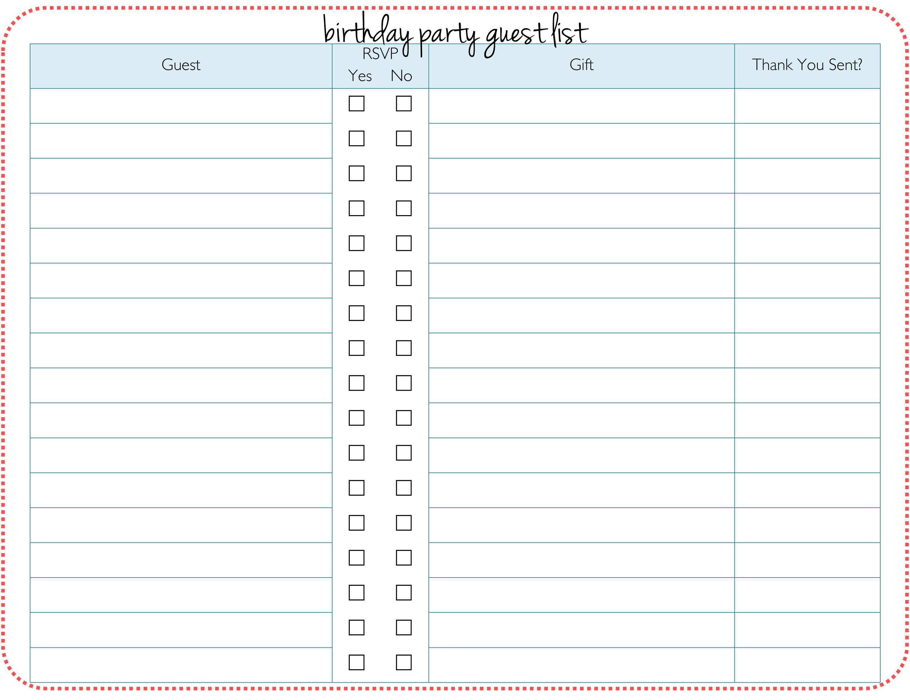 61 Report Party Invitation List Template Now with Party Invitation List Template