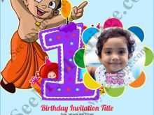 61 The Best Chota Bheem Birthday Invitation Template in Photoshop for Chota Bheem Birthday Invitation Template