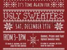 Ugly Holiday Sweater Party Invitation Template Free