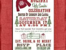 61 The Best Ugly Holiday Sweater Party Invitation Template Free Formating with Ugly Holiday Sweater Party Invitation Template Free