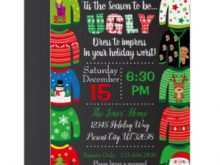 62 Adding Ugly Holiday Sweater Party Invitation Template Free For Free by Ugly Holiday Sweater Party Invitation Template Free