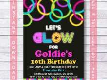 62 Blank Neon Birthday Invitation Template for Ms Word for Neon Birthday Invitation Template