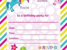 62 Customize Unicorn Birthday Invitation Template for Ms Word with Unicorn Birthday Invitation Template