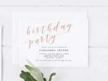 62 How To Create Birthday Invitation Template Rose Gold Download for Birthday Invitation Template Rose Gold