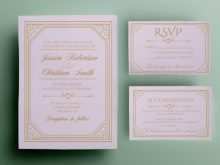 Elegant Gold Wedding Invitation Template