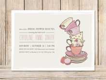 62 Printable Afternoon Tea Party Invitation Template for Ms Word with Afternoon Tea Party Invitation Template