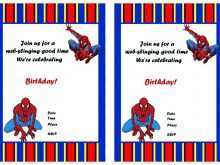 62 Report Spiderman Party Invitation Template Free Templates with Spiderman Party Invitation Template Free