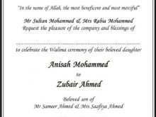 62 The Best Muslim Wedding Invitation Template With Stunning Design by Muslim Wedding Invitation Template