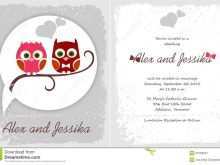 63 Adding Owl Wedding Invitation Template Formating for Owl Wedding Invitation Template
