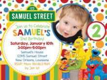 63 Adding Sesame Street 1St Birthday Invitation Template Layouts by Sesame Street 1St Birthday Invitation Template