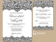 63 Best Wedding Invitation Template With Rsvp Layouts with Wedding Invitation Template With Rsvp