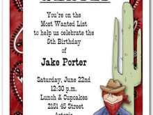 63 Blank Western Party Invitation Template Now with Western Party Invitation Template