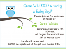 63 Creating Example Of Baby Shower Invitation Card Templates for Example Of Baby Shower Invitation Card