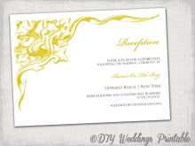 Reception Invitation Card Format