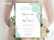 63 Customize Mint Green Wedding Invitation Template Formating by Mint Green Wedding Invitation Template