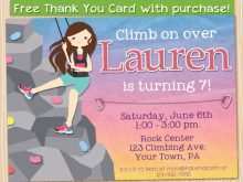 63 Free Rock Climbing Party Invitation Template Free Now for Rock Climbing Party Invitation Template Free