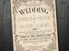 63 Online Vintage Wedding Invitation Template in Photoshop by Vintage Wedding Invitation Template