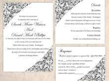63 Printable Wedding Invitation Template For Word With Stunning Design by Wedding Invitation Template For Word