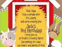 63 The Best Farm Animal Birthday Invitation Template Layouts with Farm Animal Birthday Invitation Template