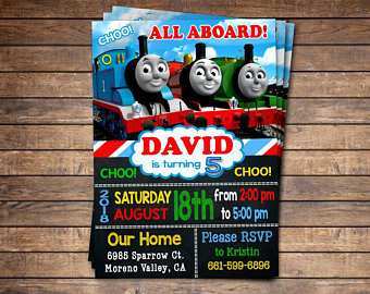 63 The Best Thomas The Train Blank Invitation Template For Free for Thomas The Train Blank Invitation Template