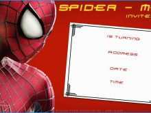 64 Adding Spiderman Birthday Invitation Template for Ms Word with Spiderman Birthday Invitation Template