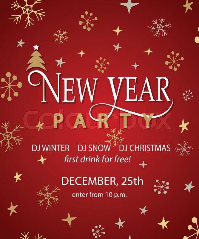 64 Create New Year Party Invitation Card Template Templates with New Year Party Invitation Card Template