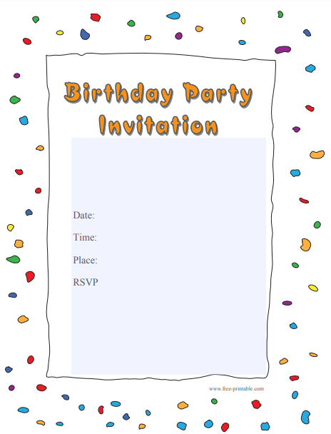 64 Creating One Page Birthday Invitation Template Download by One Page ...