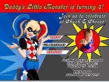 64 Creative Harley Quinn Birthday Invitation Template With Stunning Design by Harley Quinn Birthday Invitation Template