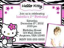 64 Creative Hello Kitty Blank Invitation Template in Photoshop by Hello Kitty Blank Invitation Template