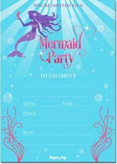 64 Free Mermaid Party Invitation Template PSD File by Mermaid Party Invitation Template