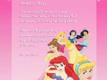 64 How To Create Disney Princess Birthday Invitation Template With Stunning Design for Disney Princess Birthday Invitation Template